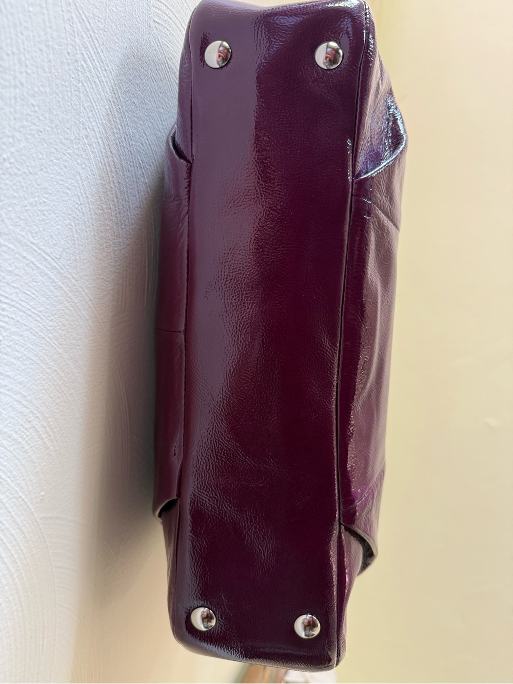 Large Coach Glossy Patent Leather Soho Carryall Tote & Wristlet - Picture 5 of 12